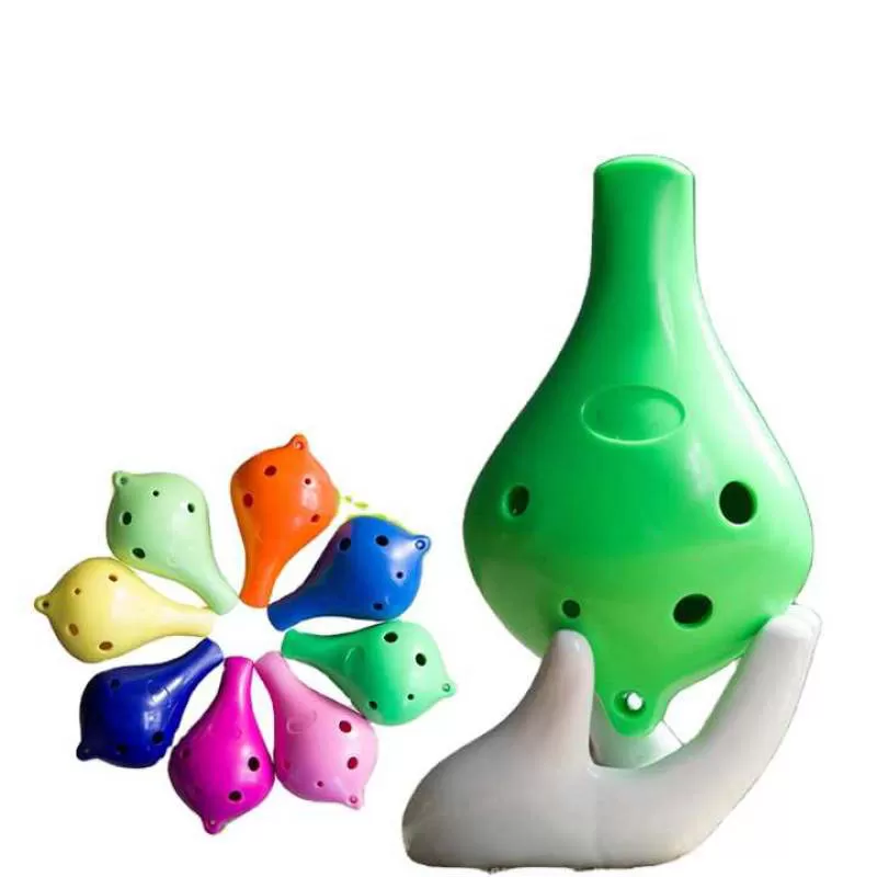 Plastic Ocarina 6-Hole Alto C Tune Teaching Popularization Ocarina Musical Instruments for Children
