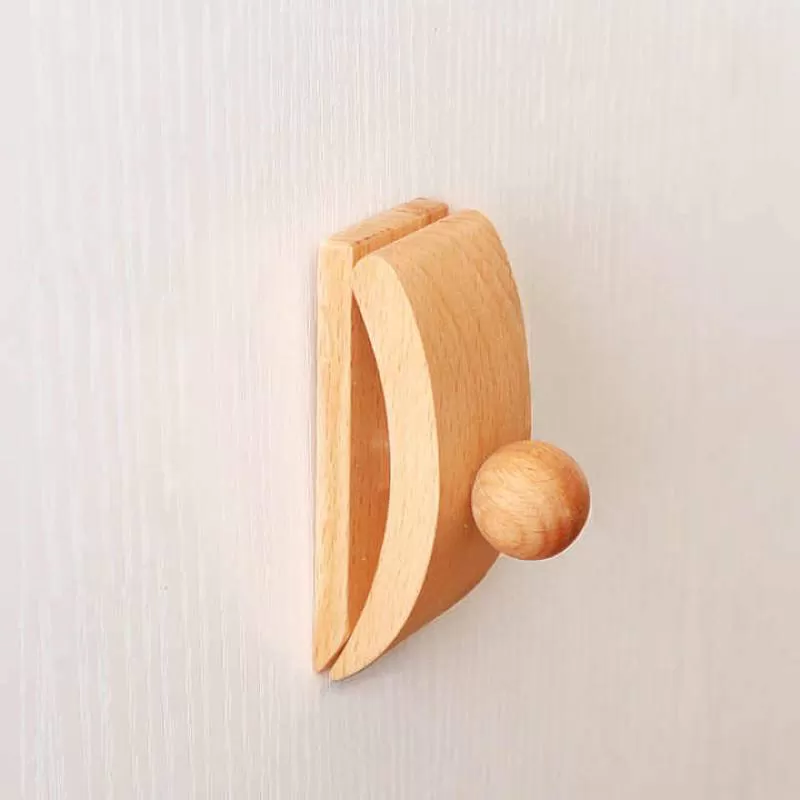 Simple Beech Wood Wall Hanging Display Tapestry Clip Fashion Wooden Quilt Clip