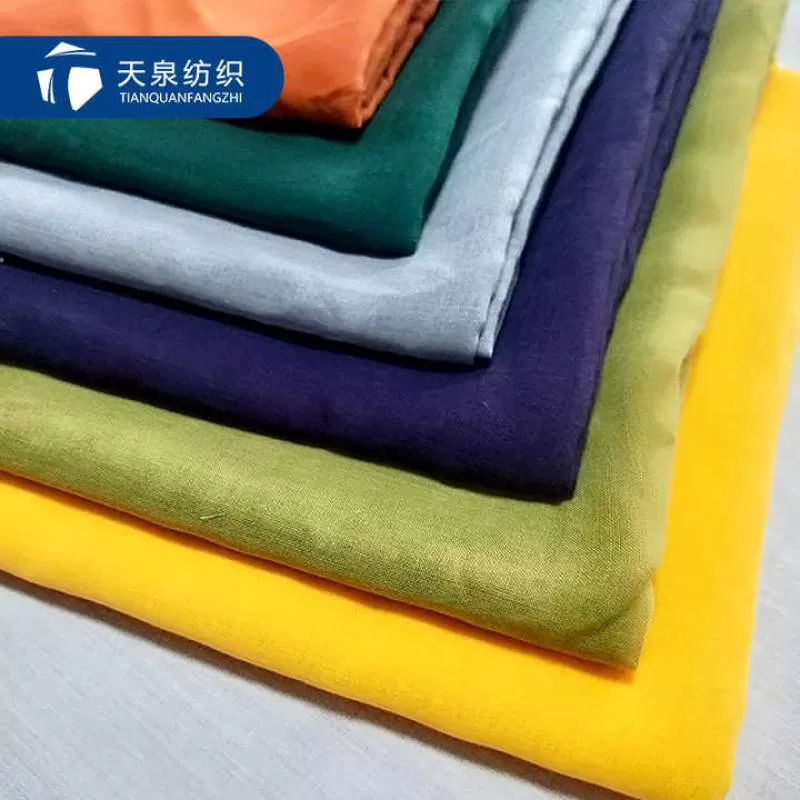 Cheap 100% Polyester Spun Twisted Voile Fabric Width 44/45" for Scarf and Sari