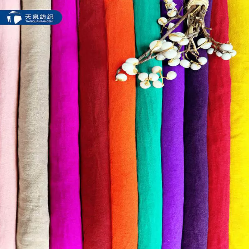 Solid Color Plain Dyed Cey Fabric Crepe Airflow 100% Polyester Dubai Textile Fabric Factories Cey Crinkle Abaya Fabric for Dress