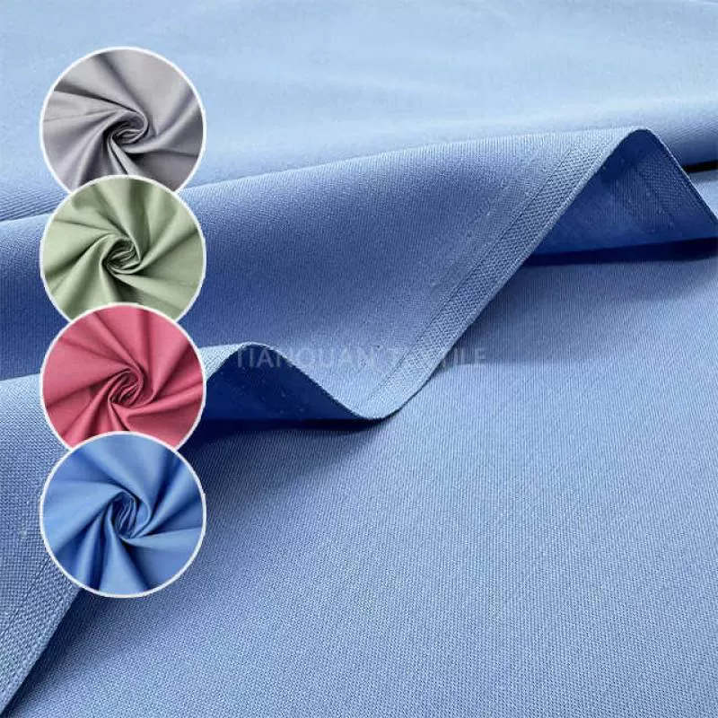High Quality Polyester Rayon Woven Fabric Dyed Twill Slub Fabric & TR Suiting Fabric for Pant Suit and Coat Pant