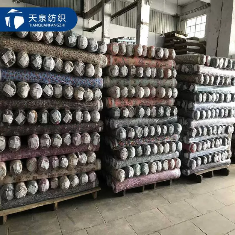 Keqiao Warehouse Ready Goods Poly Viscose Discharge Print 100% Rayon Fabric for Women Clothing