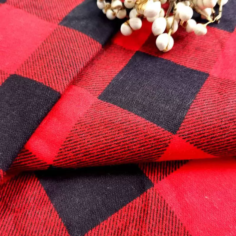 China Cheap Various Colors Dyed Print Cotton Flannel Fabric Stock Lots Mixed Fabric