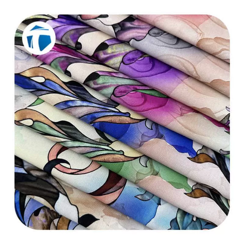 Stylish Atmosphere Multi-color Optional Fabric Rayon 100% Viscose Modal Digital Printing Fabric Export to Indonesia
