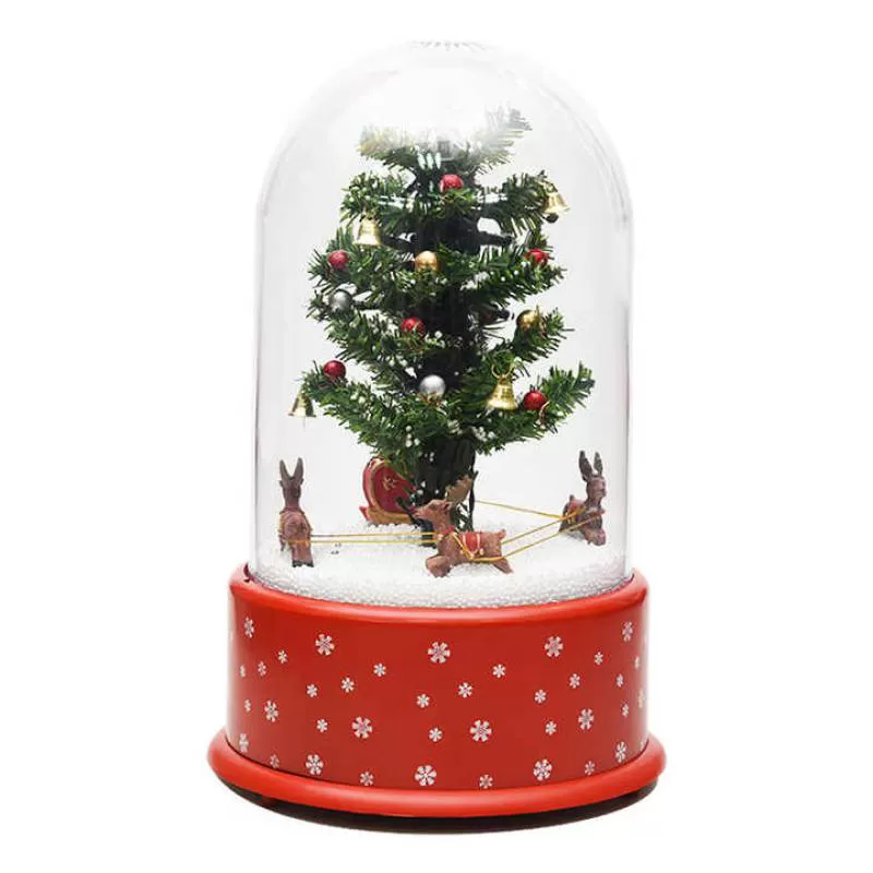 Christmas Music Box Gift Lamp Christmas Snowman Crafts Ornaments Home Decoration Christmas Music Box