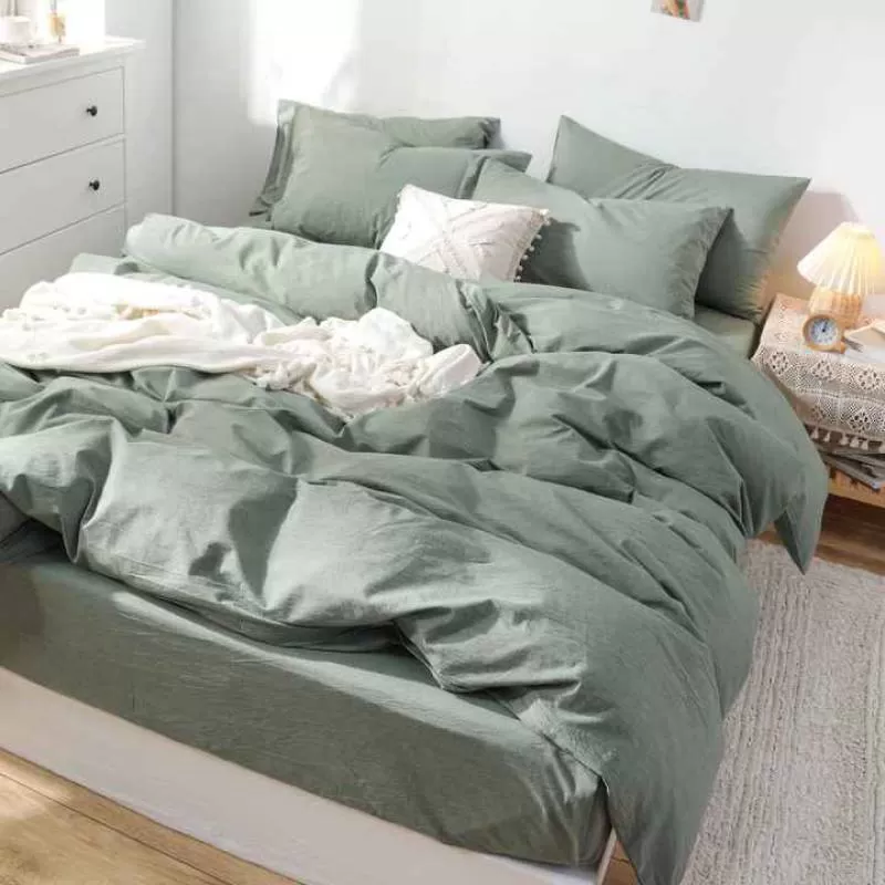Luxury Cotton Velvet Egyptian Cotton Sheets Bedding Set