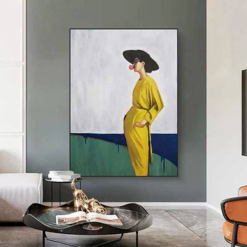 Figure Artwork Home Decoration Items Interior Accessories Living Room Modern Large Wall Art Home Decor Luxury