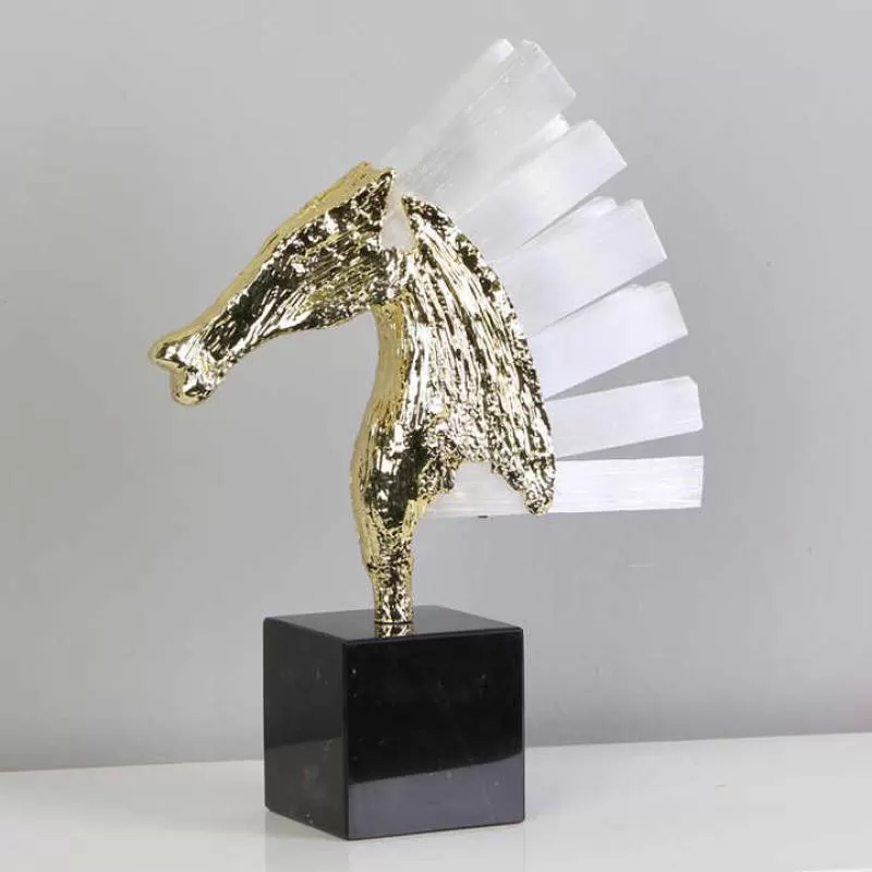 Modern Interior Festival Bedroom Metal Office Hallway Zinc Alloy Stone Marble Living Room Banquet Hall Golden Home Ornaments