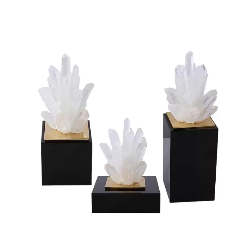 Modern Light Luxury Living Room Decor Ornaments Crystal Show Piece for Home Decoration