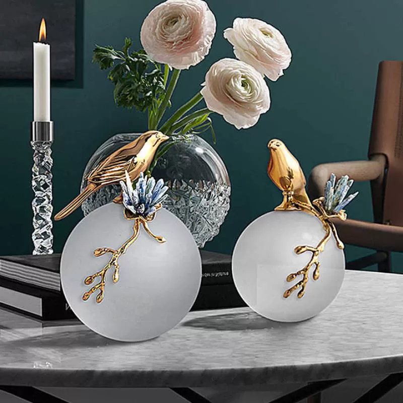 Modern Minimalist Accessories Living Room Home Art Brass Bird Designer Decoration Ornaments