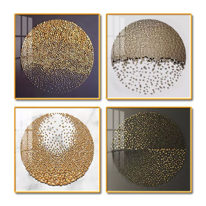 Uniquely Charming Abstract Crystal Porcelain Painting, Adding a Dreamy Atmosphere to the Bedroom