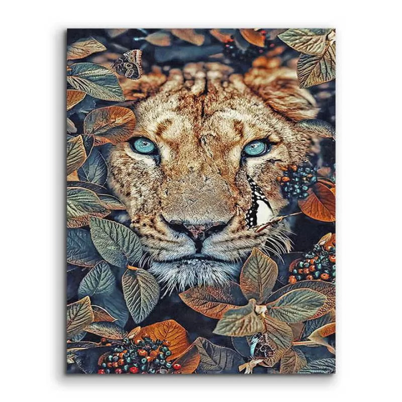 High Quality Jungle tiger Canvas Painting HD Printing Painting Artwork Wall Decoration Painting