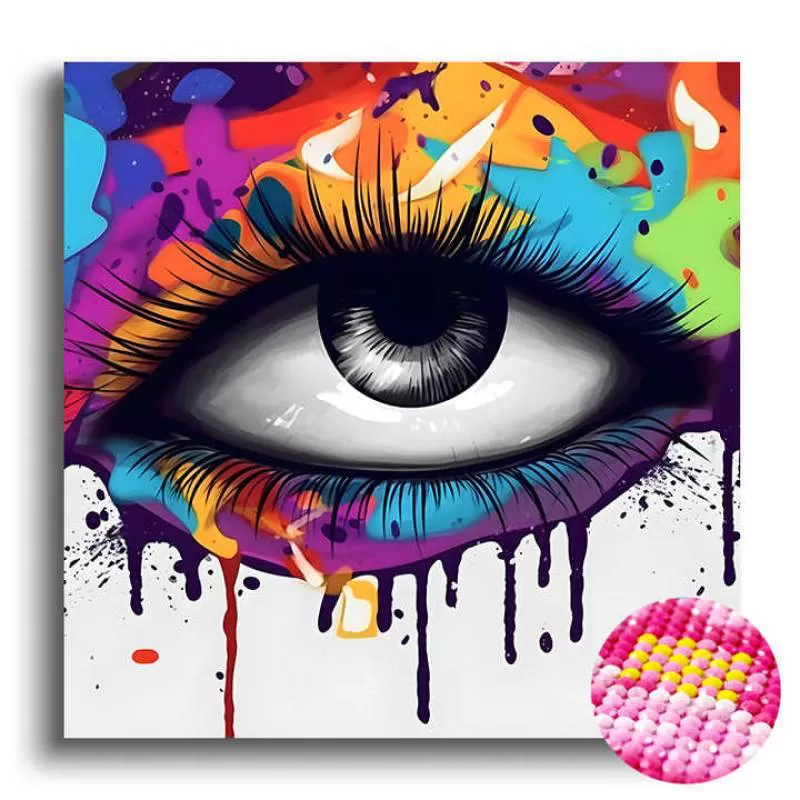 High Quality DIY Diamond Painting Deep Eyes Children Painting Set Diamond Art Painting