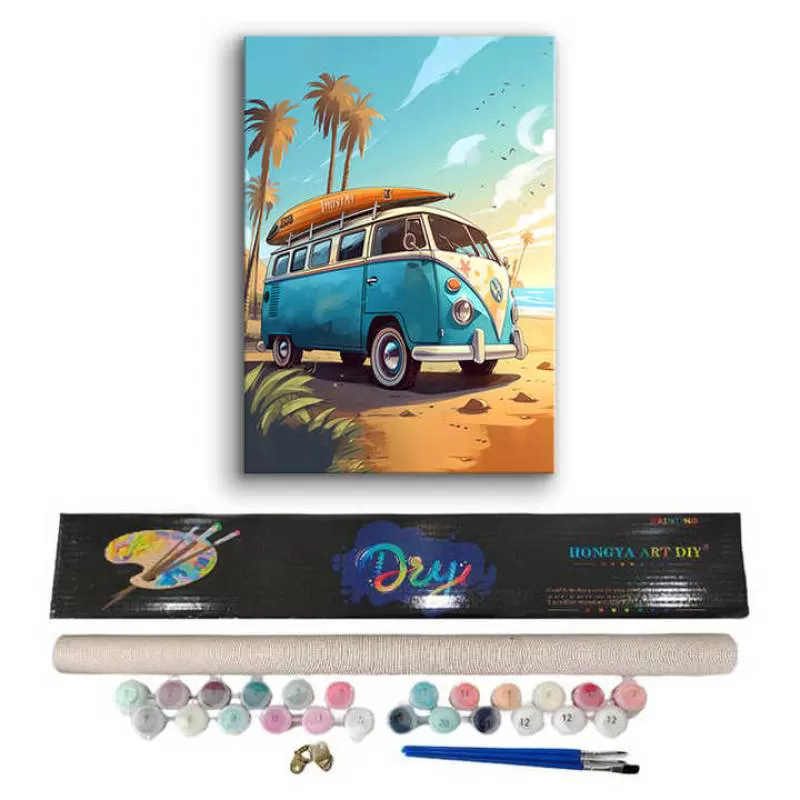 40*50cm Car Modern Abstract Painting Paintings by Numbers with Canvas for Children