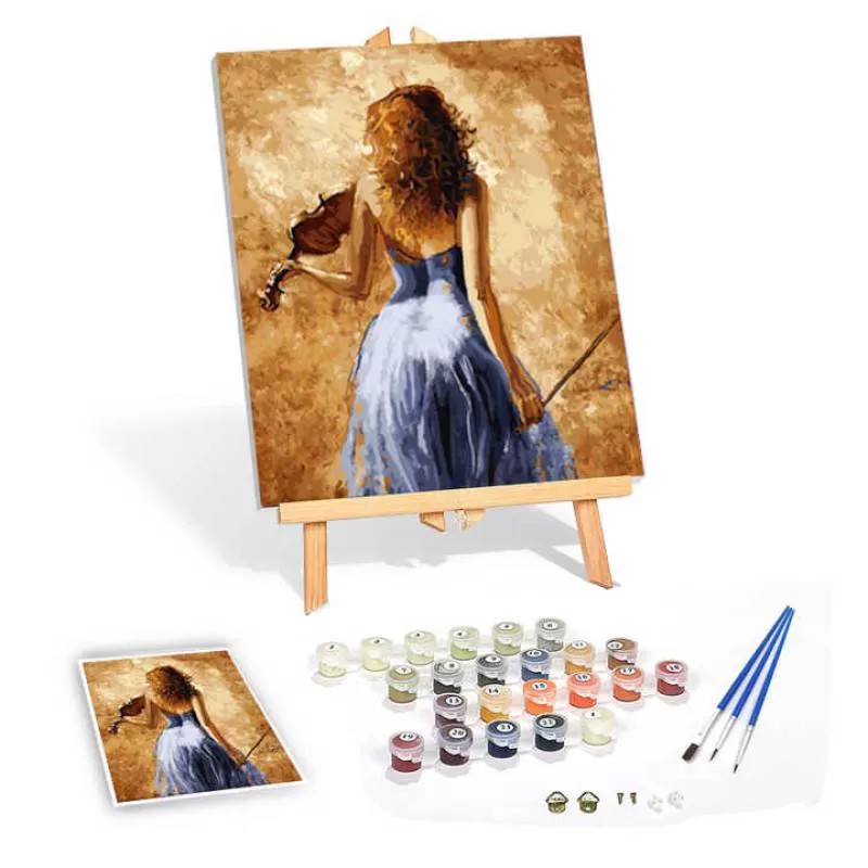 40x50cm DIY Oil Painting by Numbers Kit Canvas Painting With Brushes for Adult