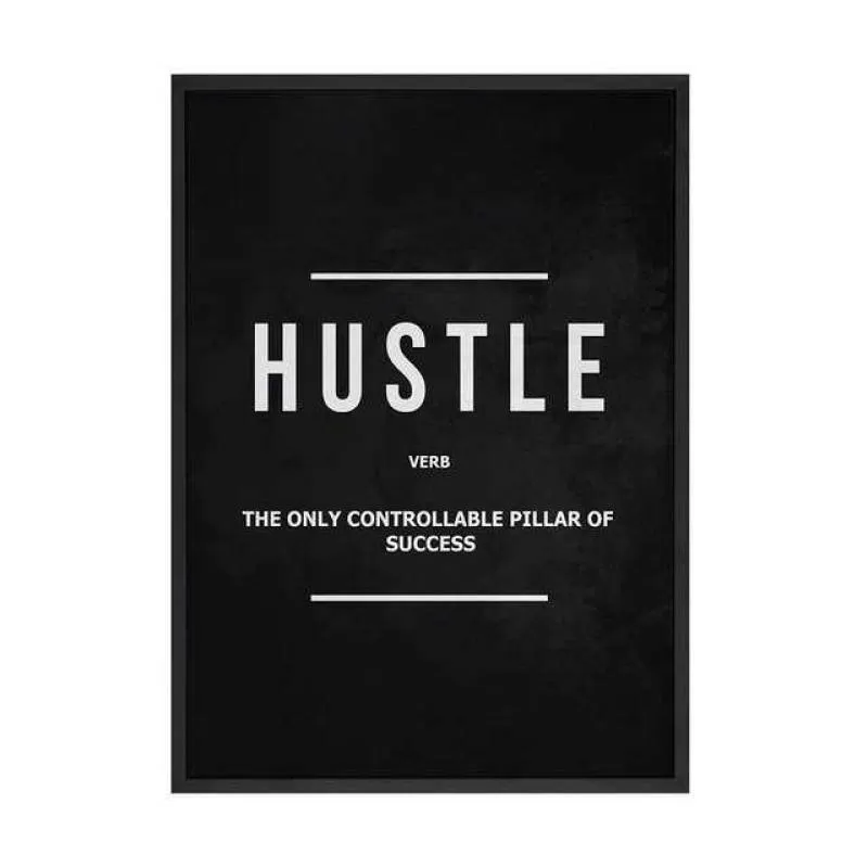 Wall Art Poster Sight Words Poster Execution Modern Art Entrepreneur Motivation Painting Decorative Canvas Painting for Office