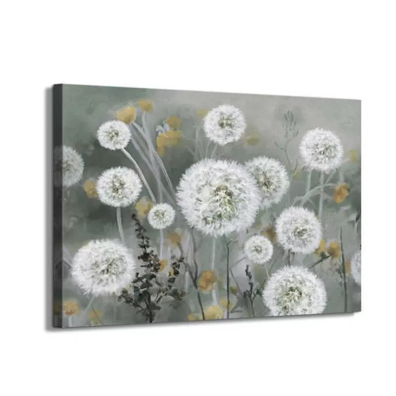 Still Life Canvas Paintings Dandelion Picture Spray Painting Wall Arts Painting for Living Room