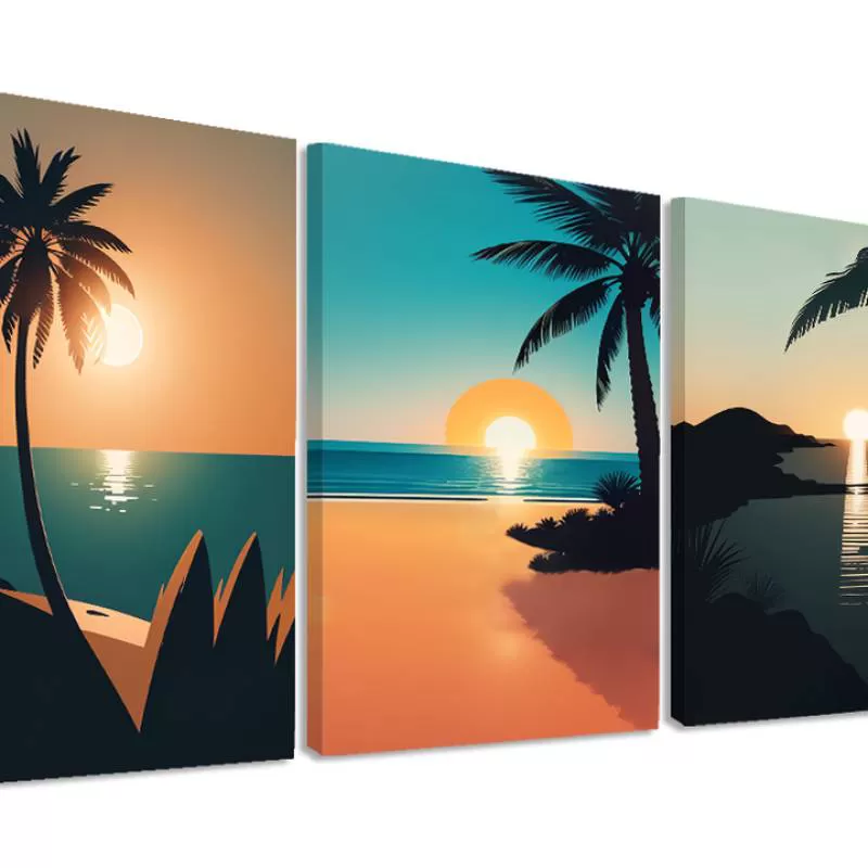 Canvas 3 Painting Print Modern Abstract  Figure Wall  Art Bedroom Wall Decor