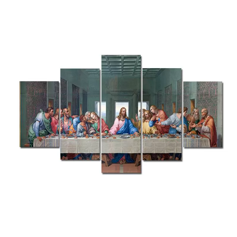 Muslim Canvas Painting Last Supper 5 Paintings Printed Canvas Painting