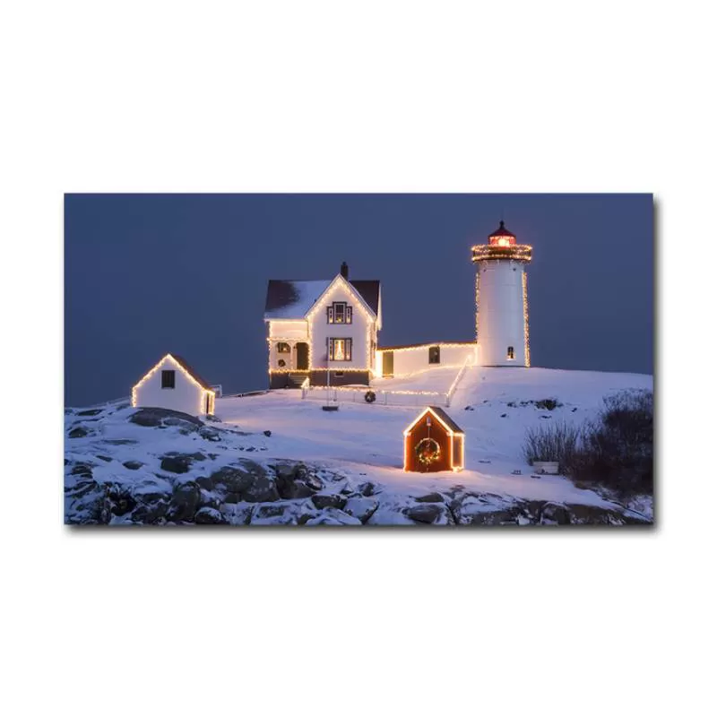 Hot Sale Printed Canvas Painting Father Christmas Christmas Gift Holiday Decoration Hanging Picture Christmas Decorations