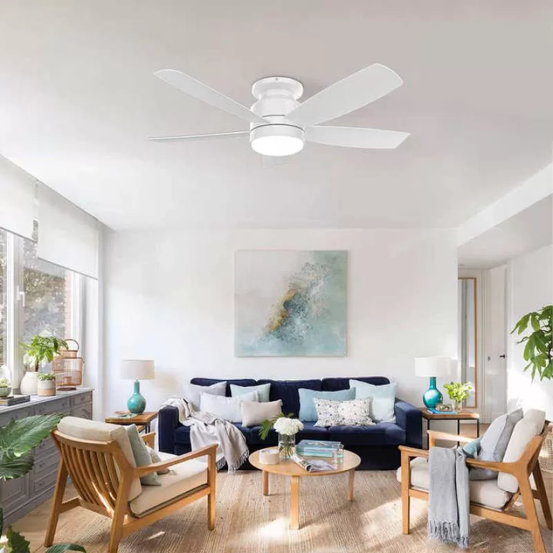42 Inch 5 Blade Celling Fan With Light Modern Smart Celling Fan AC/DC Celling Fan With Light Remote Control