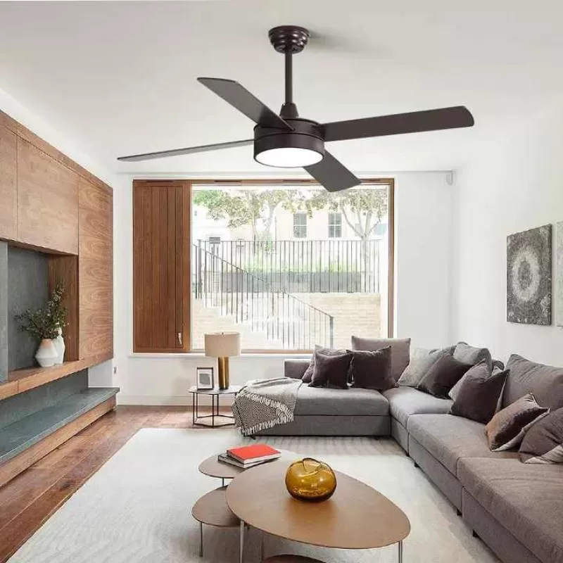 Modern Simple Style Fan Light Smart Home Lights Ventilation Industrial Led Ceiling Fans