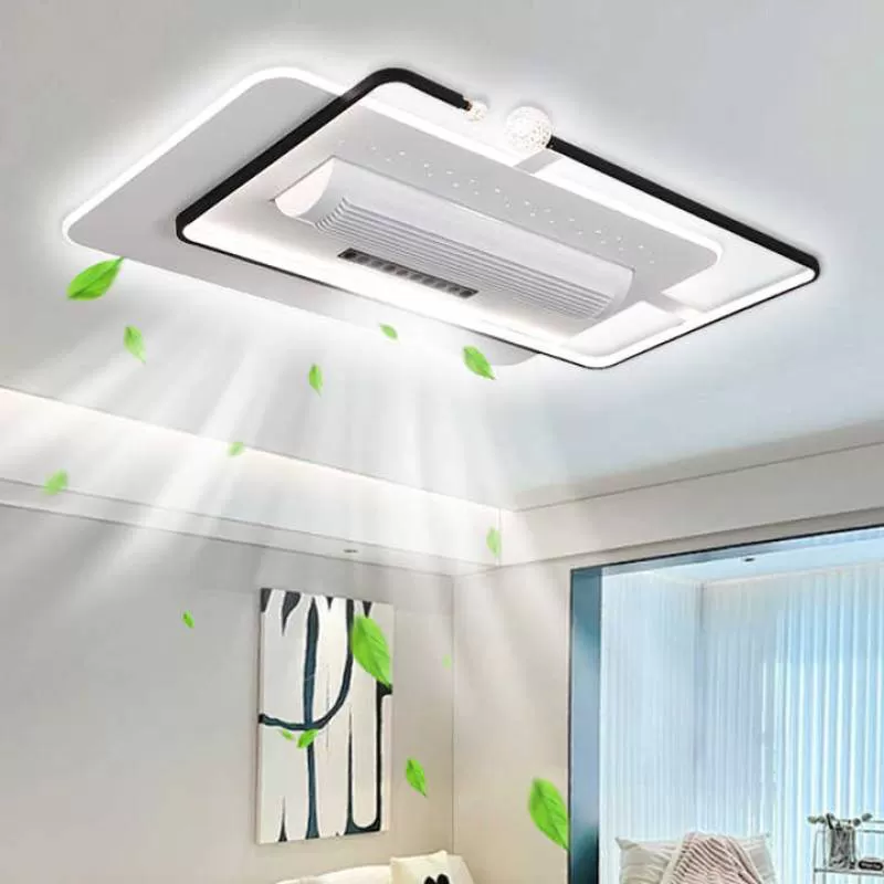 Modern Simple Style Fan Light Smart Ventilation Contemporary Led Ceiling Fans for Home