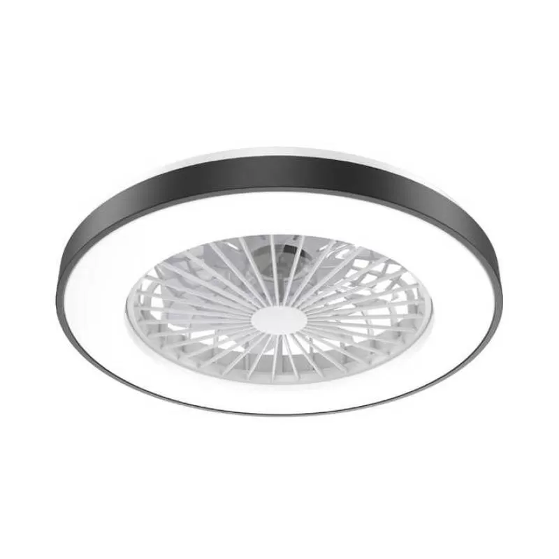 Modern 360 Degree Rotation Fan With Led Lights Quiet Ceiling Fans for Bedroom Living Room