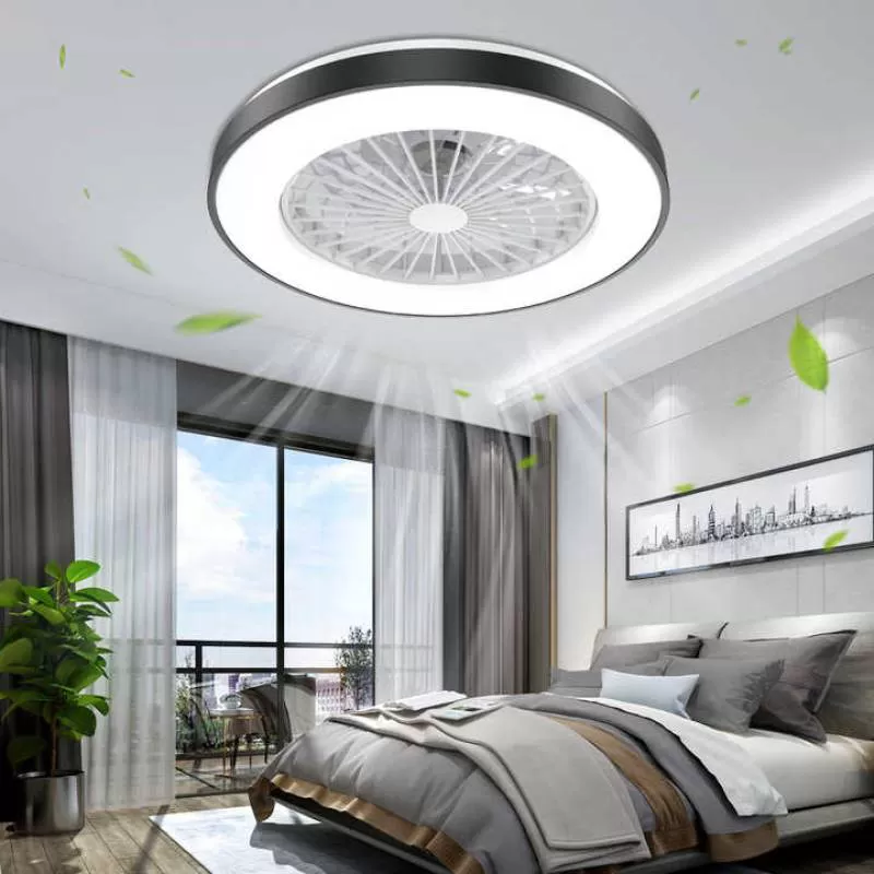 In Stock 20 Inch Bedroom Decorative Enclosed Remote Control Ceiling Fan With Light