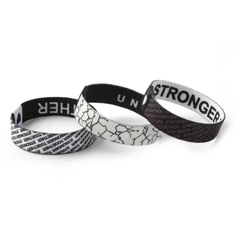 The New Fashion Polyester Woven Elastic Wristband Polyester with Nfc