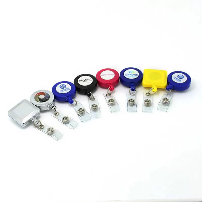 Retractable Reel Pull Id Card Badge Holder Style Abs New