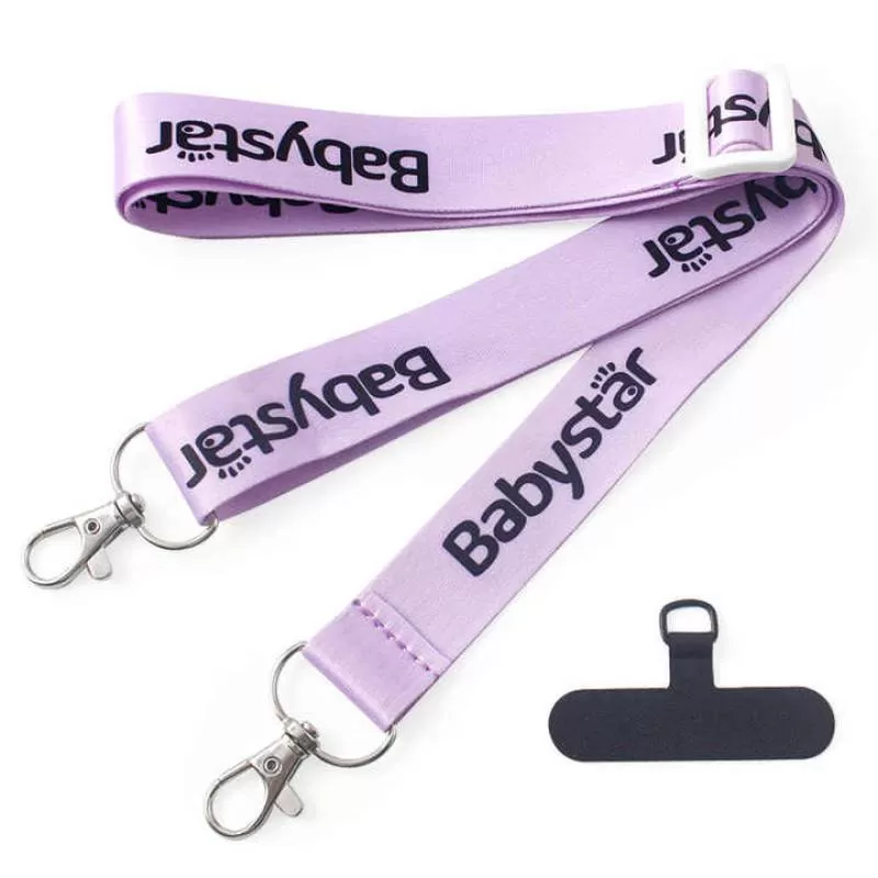 Wholesale Cell Phone Key Polyester Lanyards Holder logo Neck Strap Universal Crossbody Phone Lanyard