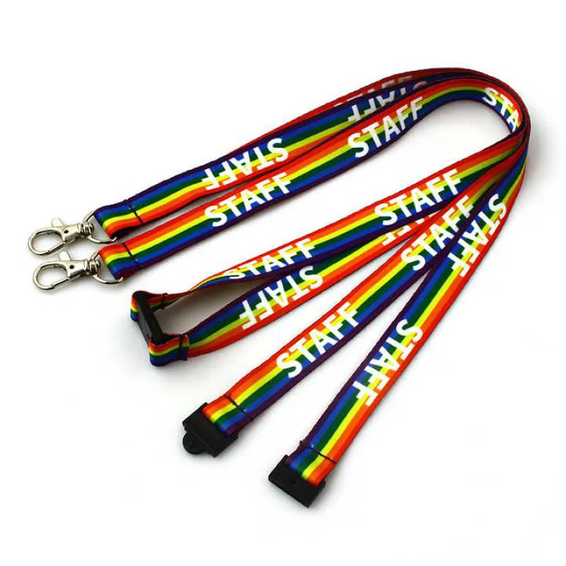 Personalized Keychain Phone Polyester Sublimation Printed Lanyards With Logo Custom Lanyard