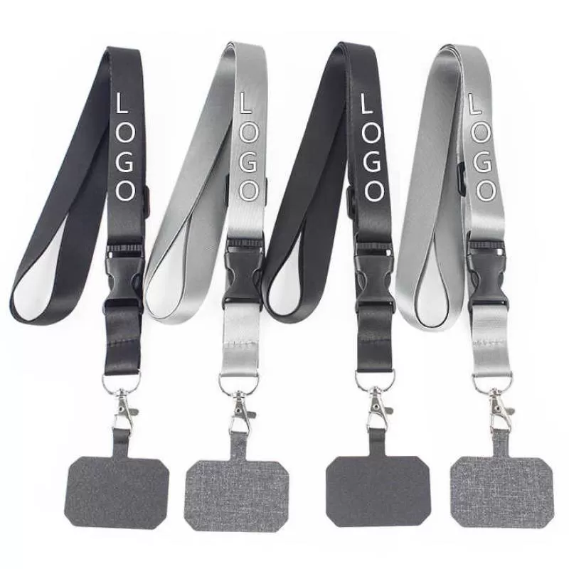 Custom Adjustable Crossbody Removable Sublimation Universal Cell Phone Patch Pad Strap Holder Phone Lanyard