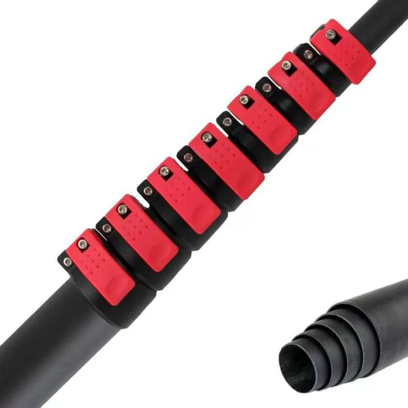 48FT Telescopic Extension Pole  Window Cleaning Tool 14.6M Strong Adjustable Carbon Fiber Pole