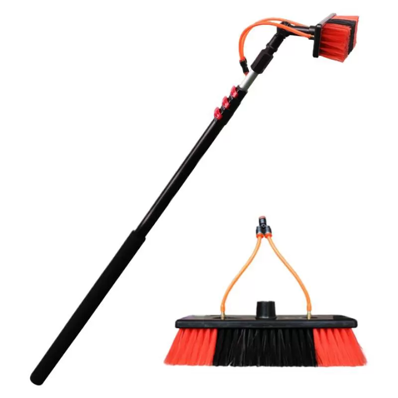 Extentool Hot Selling 24FT 7.2M Telescopic Pole Solar Panel Cleaning Brush