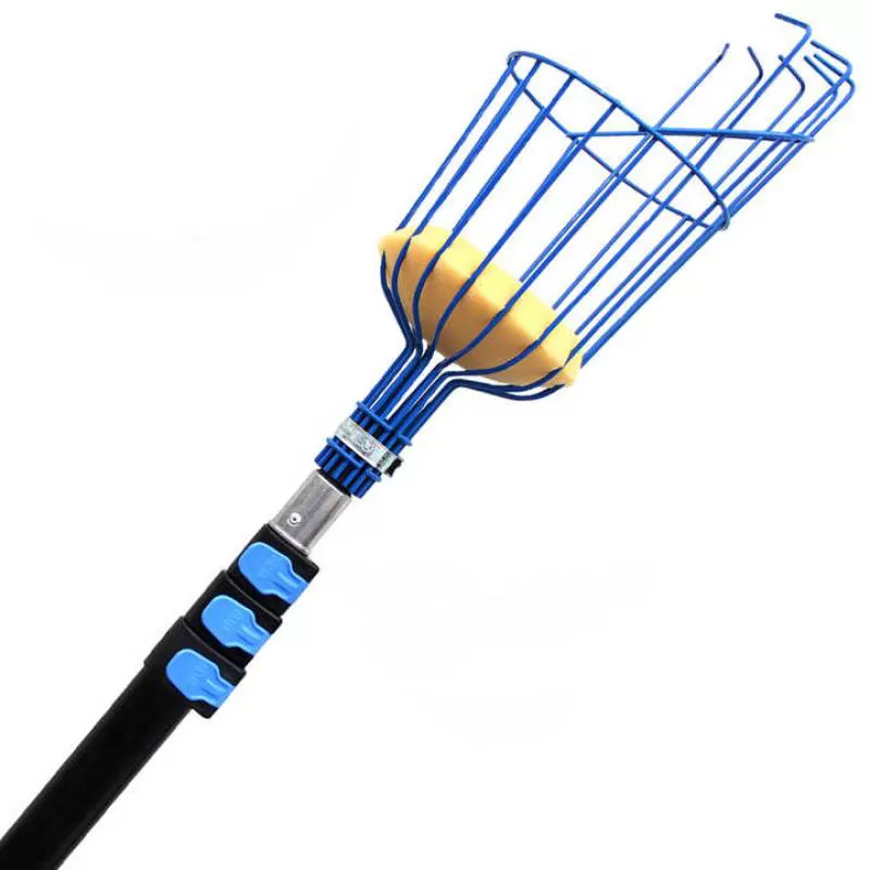 Extentool Light Durable Extension Pole Aluminum Fruit Picker Picking Garden Tool