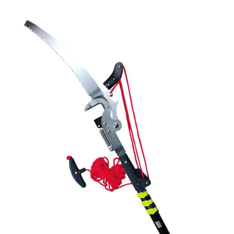 Extentool 18ft 5.4m Aluminum Adjustable Pole With Handles High-branch Tall Tree Pruner