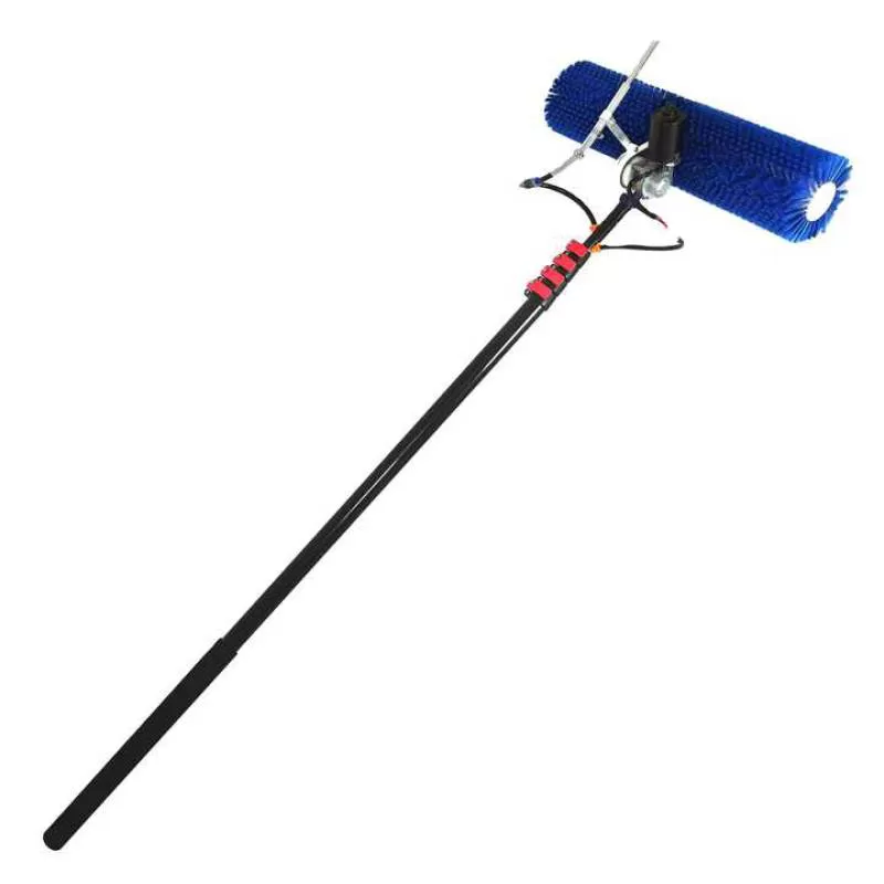Extentool Solar Panel  Photovoltaic Cleaning Roller Robot Equipment Tools With Telescopic Pole