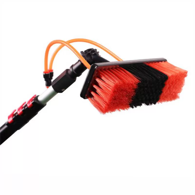 Telescopic Solar Panel Cleaning Brush Water Fed Pole Extended Pole Washing Brush for Window
