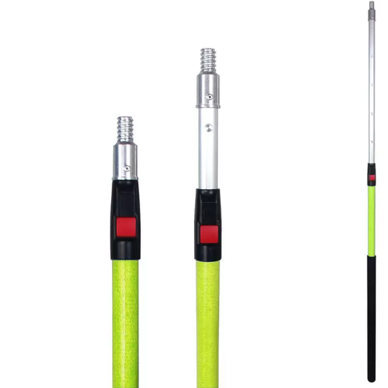 Extentool 4M Aluminum Extendable Pole Cleaning Extendable Broom Handle  Telescopic Pole