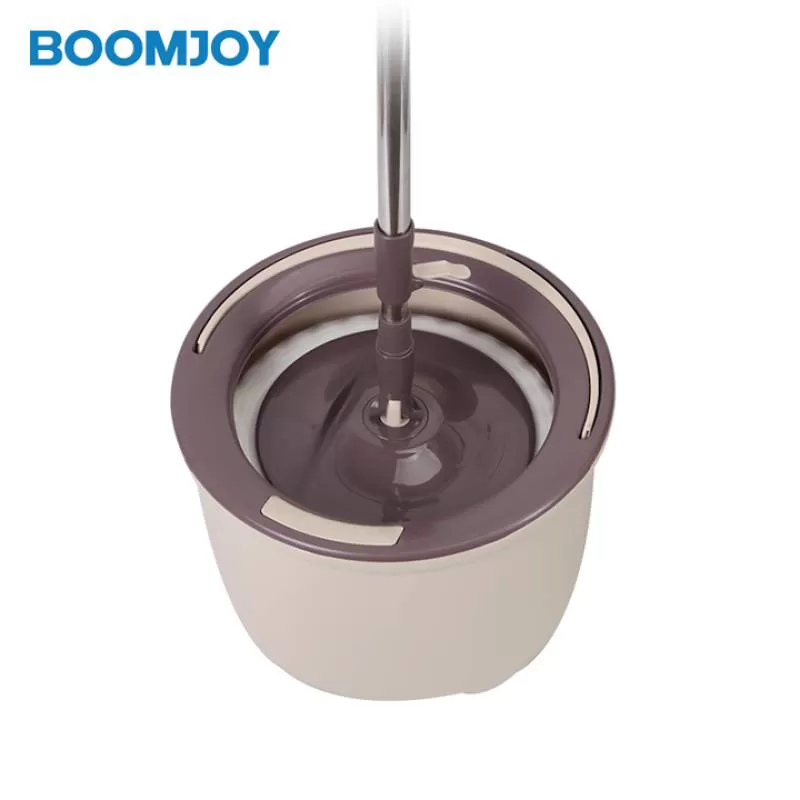Easy Press Stainless Steel Magic Rotating Mop Bucket Set Single Mop Cleaning Bucket