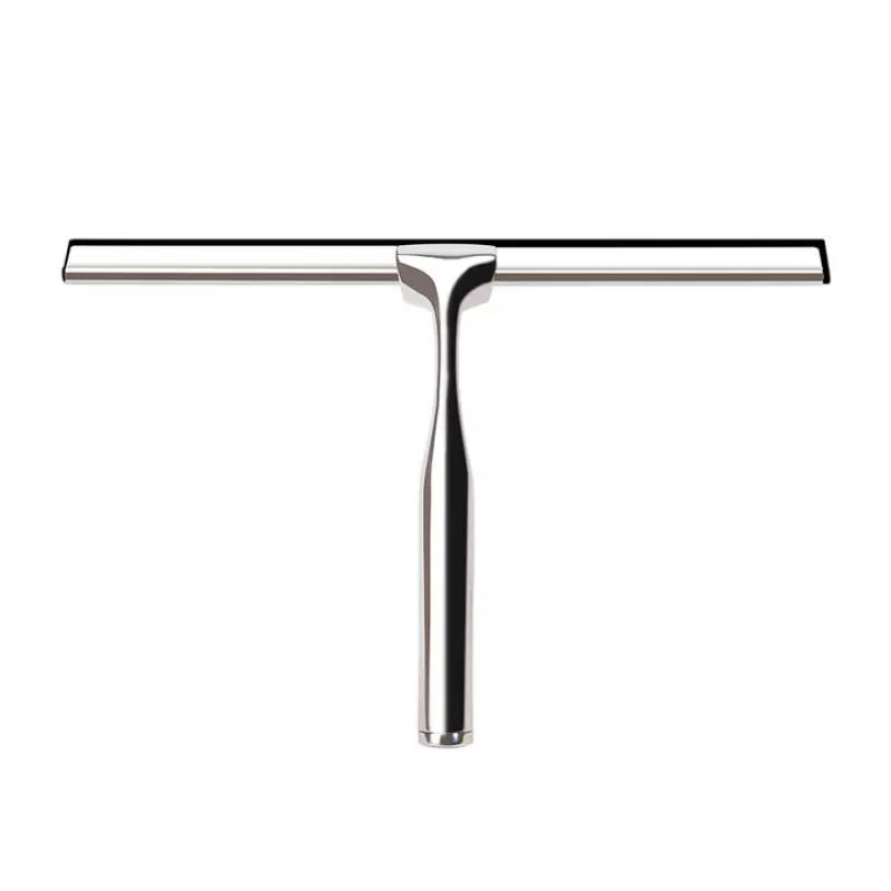Window Squeegee Shower Stainless Steel Handle Rubber Silicone Glass Desktop Cleaning