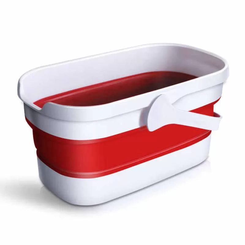 BOOMJOY Large Capacity Portable Foldable Round Bucket 10L Plastic Collapsible Silicone  Folding Bucket
