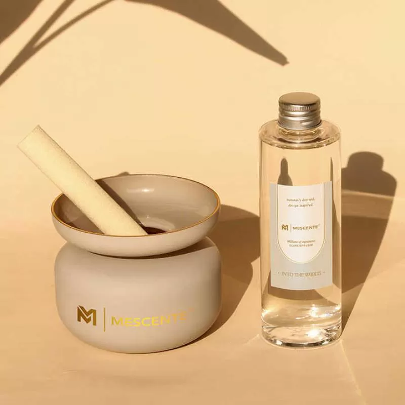 Mescente 200ml Luxury Home Decorative Aromatherapy Essential Oil Fragrance Perfume Crystal Glass Bottle Reed Diffuser