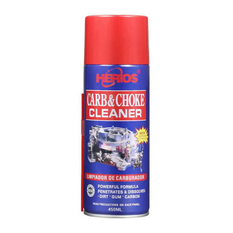 HERIOS Car Care Products 450ml Carburetor Cleaner  Carb Choke Cleaner Spray  Protect Auto Parts Cleaning