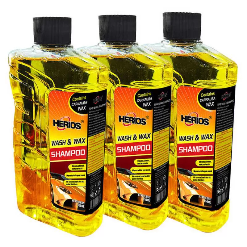 HERIOS Car Care Products Super Concentrated Car Wash Shampoo Polish Wax for Car