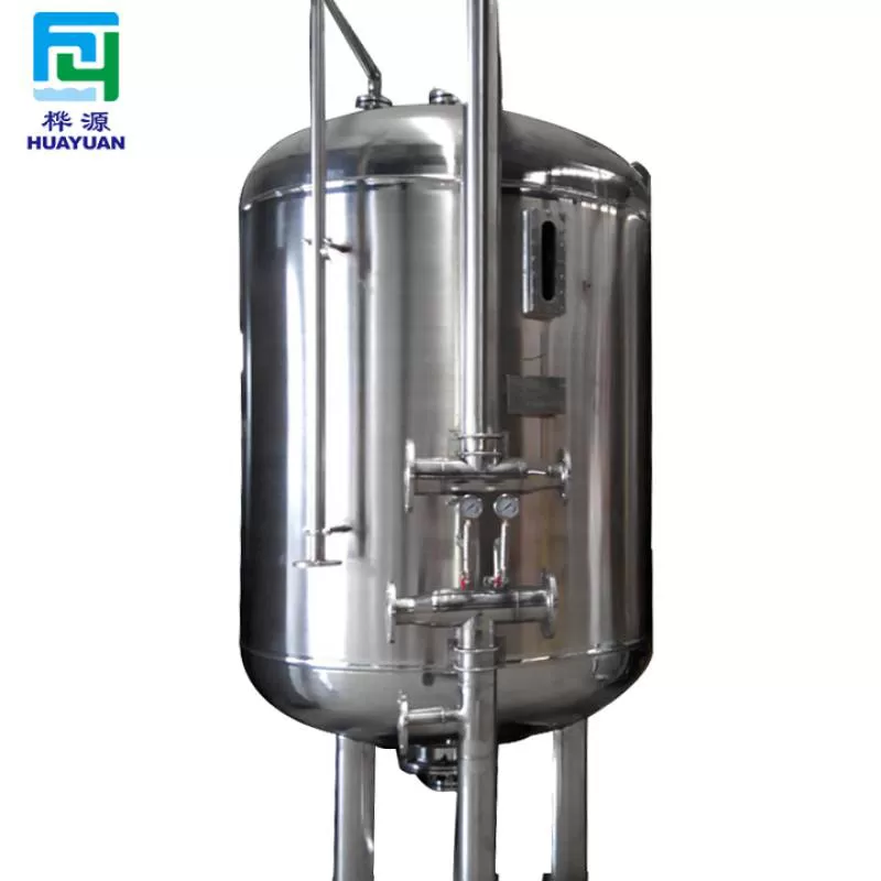 Factory 10M3/hr Stainless Steel Sand Filter and Carbon Filter Pressure tank