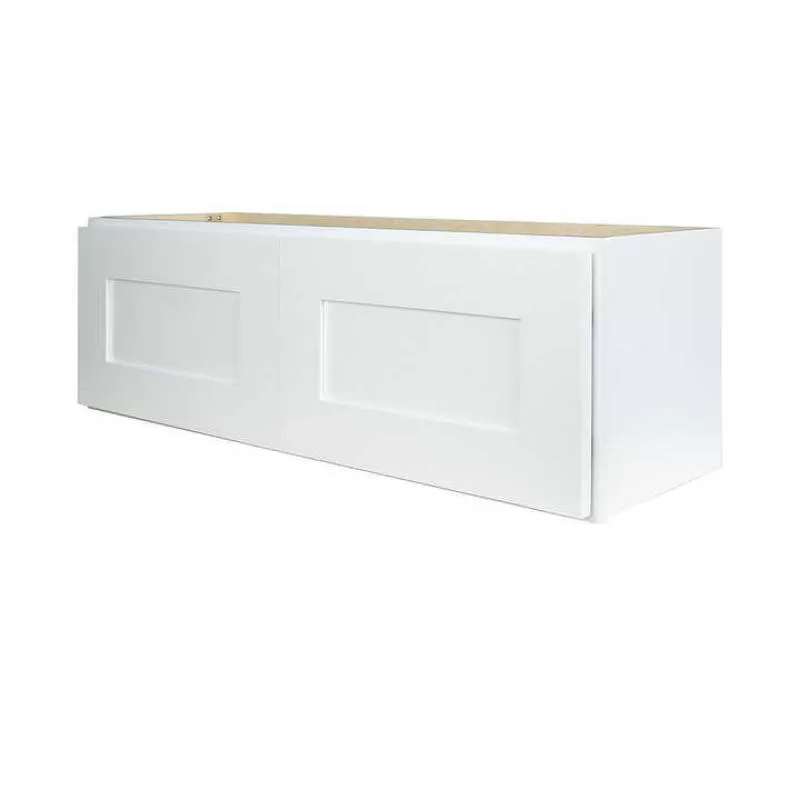 Modern High Fashion American Shaker RTA Kitchen Cabinet Lacquer Finish PVC Door Solid Panel Sink Accessories Included Plywood
