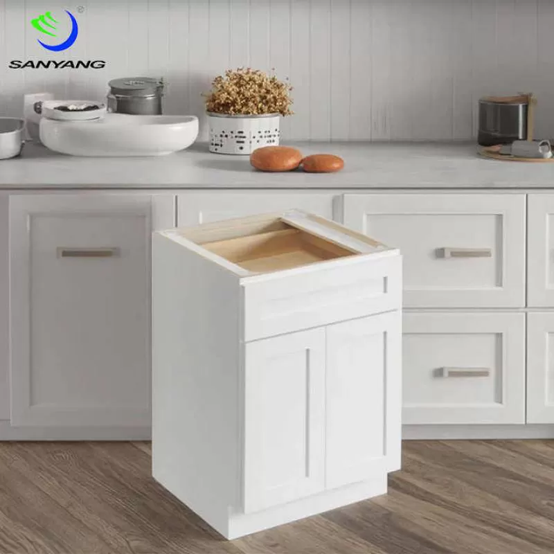 Antique Modern Shaker Kitchen Cabinet Custom Solid Mahogany Wood with MDF and Oak Panel Furniture for Kitchen